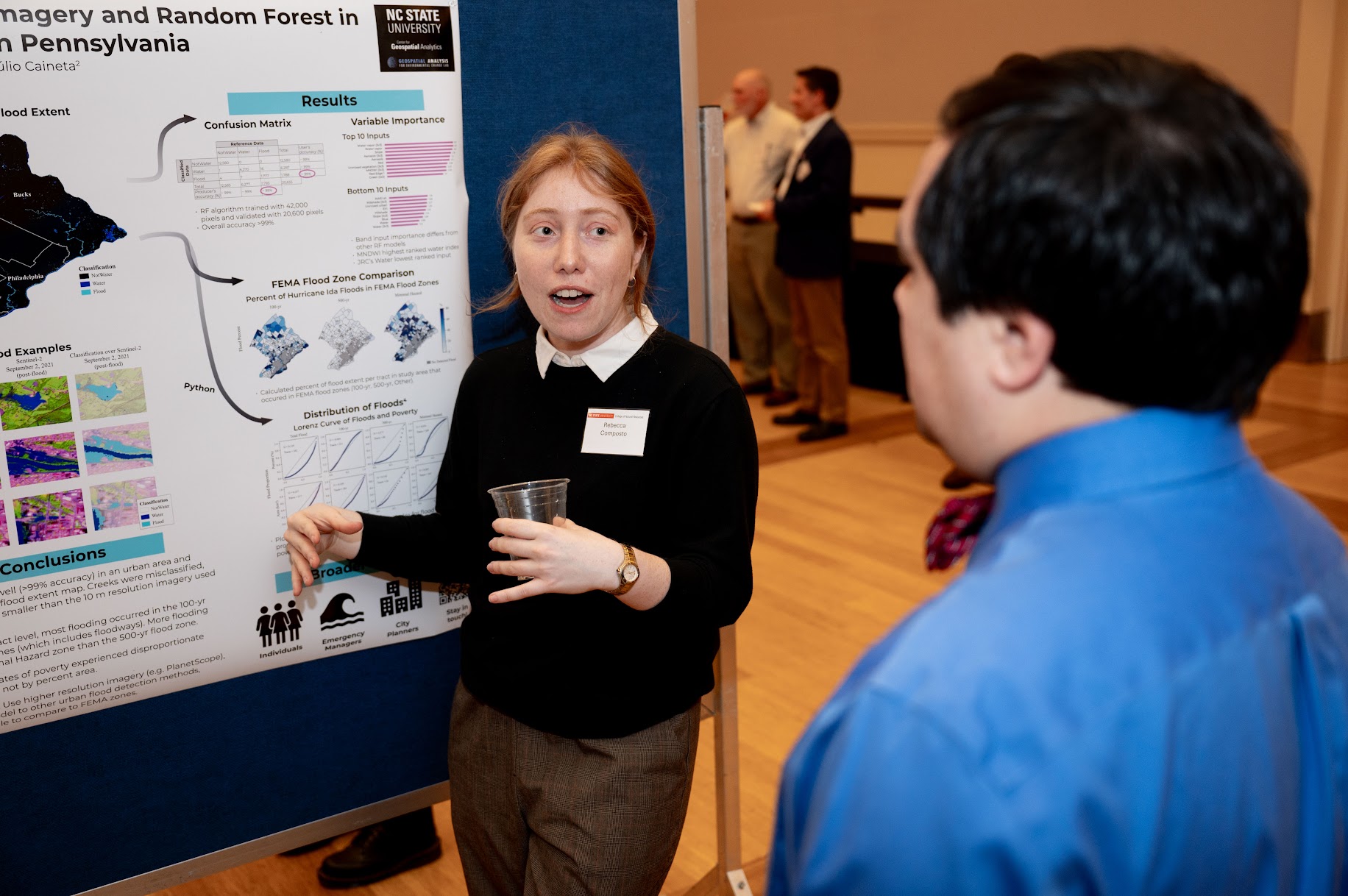 Rebecca presenting - Ph.D. Student Awarded $15,000 Fellowship from the United States Geospatial Intelligence Foundation - Geospatial Analytics at NC State University